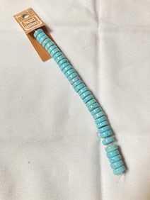 Group of Turquoise Dyed Howlite Beads