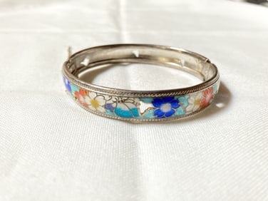 Cloisonne Bangle Bracelet