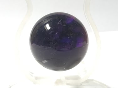 Unmarked Clear/Color Glass Paperweight