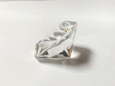 Oleg Cassini Crystal Diamond Paperweight