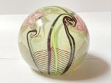 1978 Orient & Flume Pulled Feather Flowers Glass P