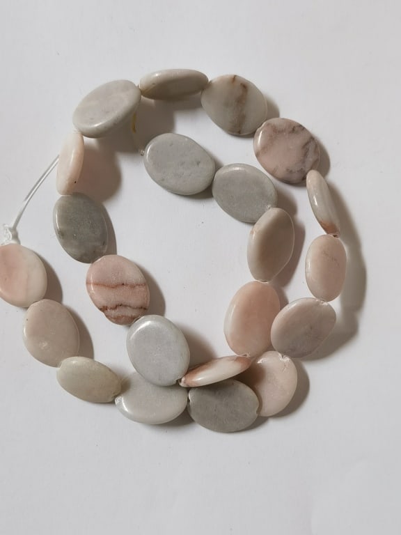 Natural Stone Beads: Natural Stone Beads, 0.5in