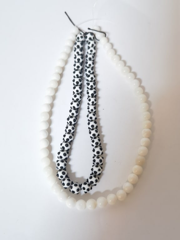Group of Costume Jewelry Beads: Group of Costume Jewelry Beads, 0.25in