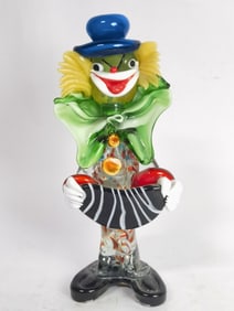 Vintage Murano Italy Art Glass Clown