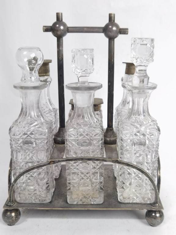 Set of Antique Victorian Silver Plated Condiment B (1 of 5)