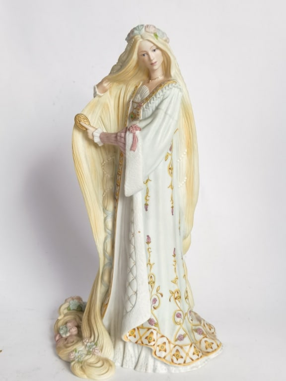 Vintage Lenox Rapunzel Porcelain Figurine: Vintage Lenox Rapunzel Porcelain Figurine, 9in