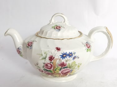 Vintage Royal Crown Staffordshire Porcelain Teapot