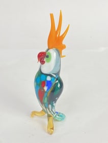 Vintage Murano Italy Art Glass Parrot