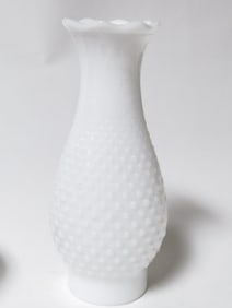 Vintage Imperial Glass Milk Glass Hobnail Lamp Sha