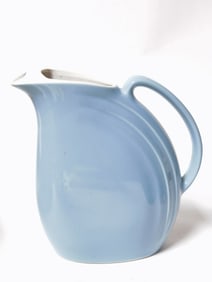 Vintage Hall USA Porcelain Blue Pitcher