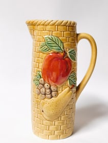 Vintage Lefton Porcelain Autumn Fruit Juice Pitche