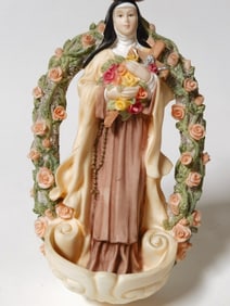 Vintage Malco Saint Theresa Figurine