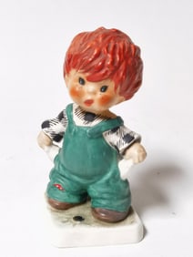 1958 Vintage Goebel Hummel Porcelain Boy Figurine