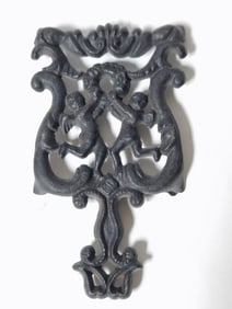 Vintage Small Black Cast Iron Trivet