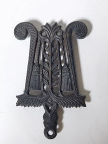 Vintage Small Black Cast Iron Trivet