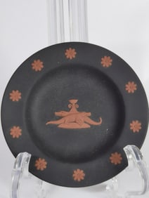Vintage Wedgwood Porcelain Black Plate