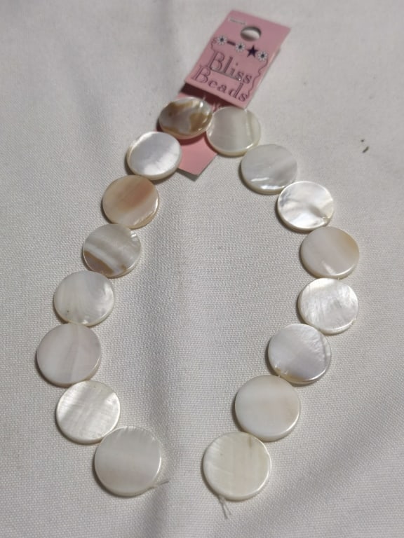 Group of Mother-of-Pearl Beads: Group of Mother-of-Pearl Beads