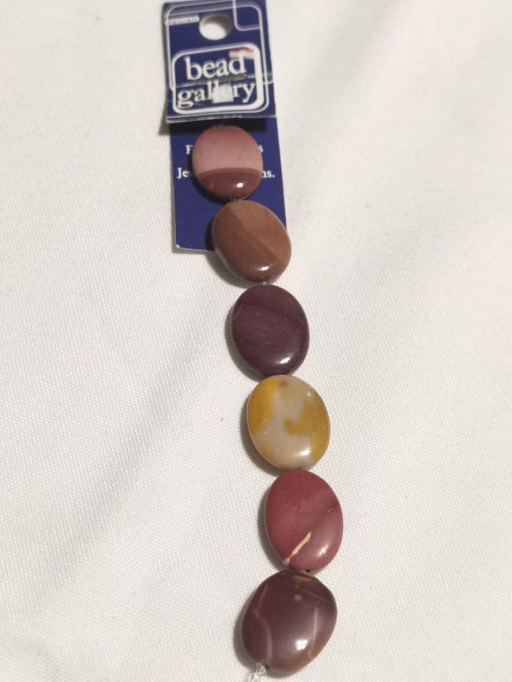 Group of Faux Agate Beads: Group of Faux Agate Beads