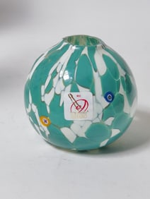 Vintage Murano Italy Vetro Artistico Art Glass Vas