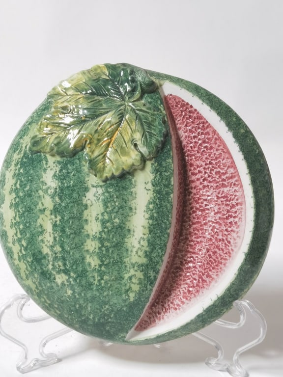 Vintage Italian Porcelain Hand Painted Watermelon (1 of 2)