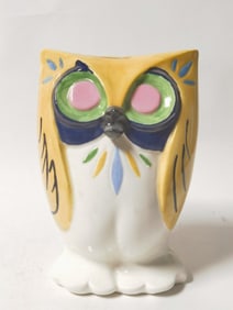 1968 Signed Kim Porcelain Owl