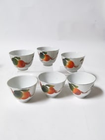 (6) Chinese Jiangxi Porcelain Cups