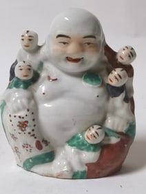 Qing Chinese Porcelain Famille Rose Buddha