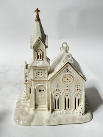 2007 Lenox Mistletoe Park Porcelain Church Figurin