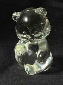 Vintage Fenton Glass Bear Paperweight