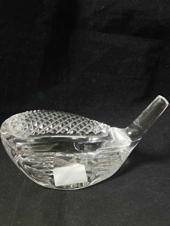 Vintage Waterford Crystal Golf Driver Head Paperwe (1 of 5)
