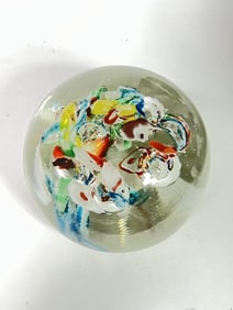 Vintage Murano Italy Art Glass Paperweight