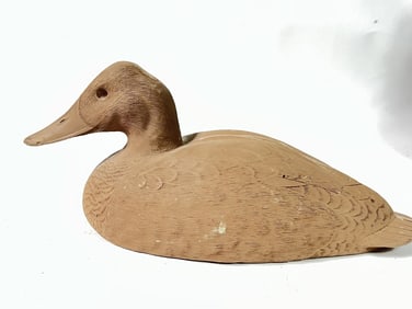 Vintage Joe Perello Wood Duck Decoy