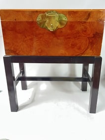 Vintage Wood Carved Jewelry Box