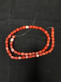Group of Red Coral Beads