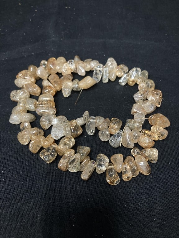 Group of Gold Quartz Beads: Group of Gold Quartz Beads