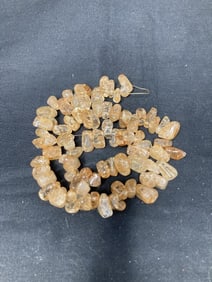 Group of Gold Quartz Beads