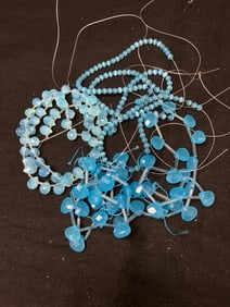 Group of Blue Costume Beads