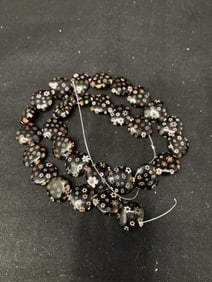 Group of Millefiori Glass Heart Beads