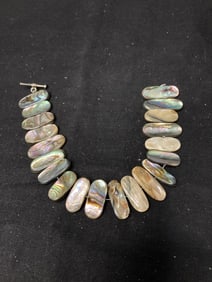 Group of Abalone Shell Oval Beads