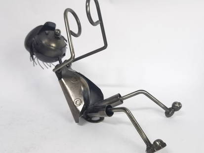 Vintage Metal Musician Figurine: Vintage Metal Musician Figurine, 8in by 11in