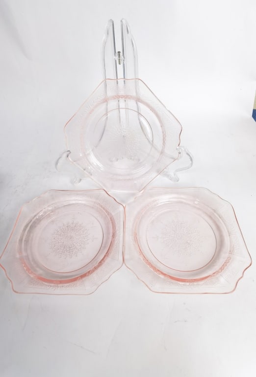 (3) Vintage Hocking Princess Pink Depression Glass (1 of 2)