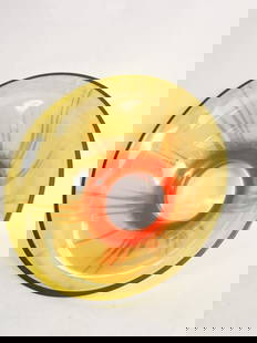 Large Art Glass Bowl: Large Art Glass Bowl, 10in