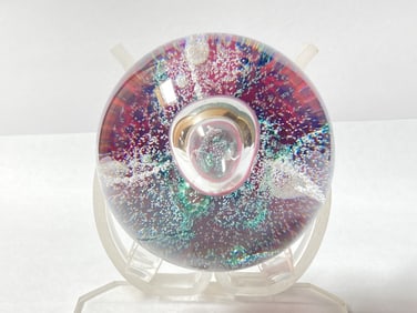 Caithness Scotland "Starship" Glass Paperweight