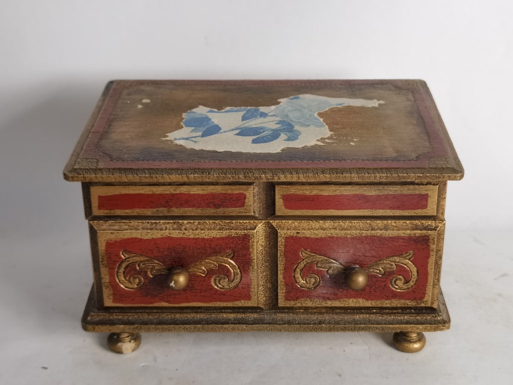Vintage Japanese Wood Music Jewelry Box (1 of 5)