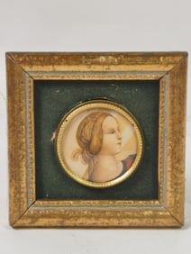 Vintage French Printed Madonna Icon
