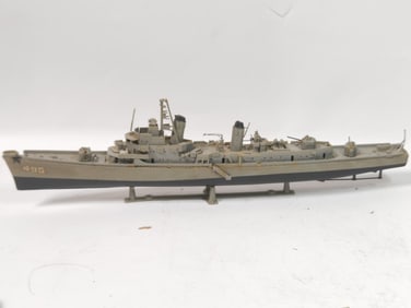 Vintage USS Fletcher Destroyer Model