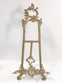 Large Vintage Victorian Brass Painting Stand