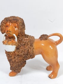 Vintage Italian T.288 Porcelain Poodle Dog Figurin