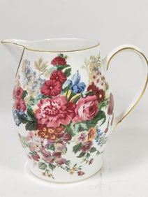 1989 Wedgwood for Ralph Lauren Hampton Floral Pitc
