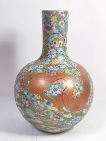 Vintage Chinese Porcelain Hundred Flowers Dragon B